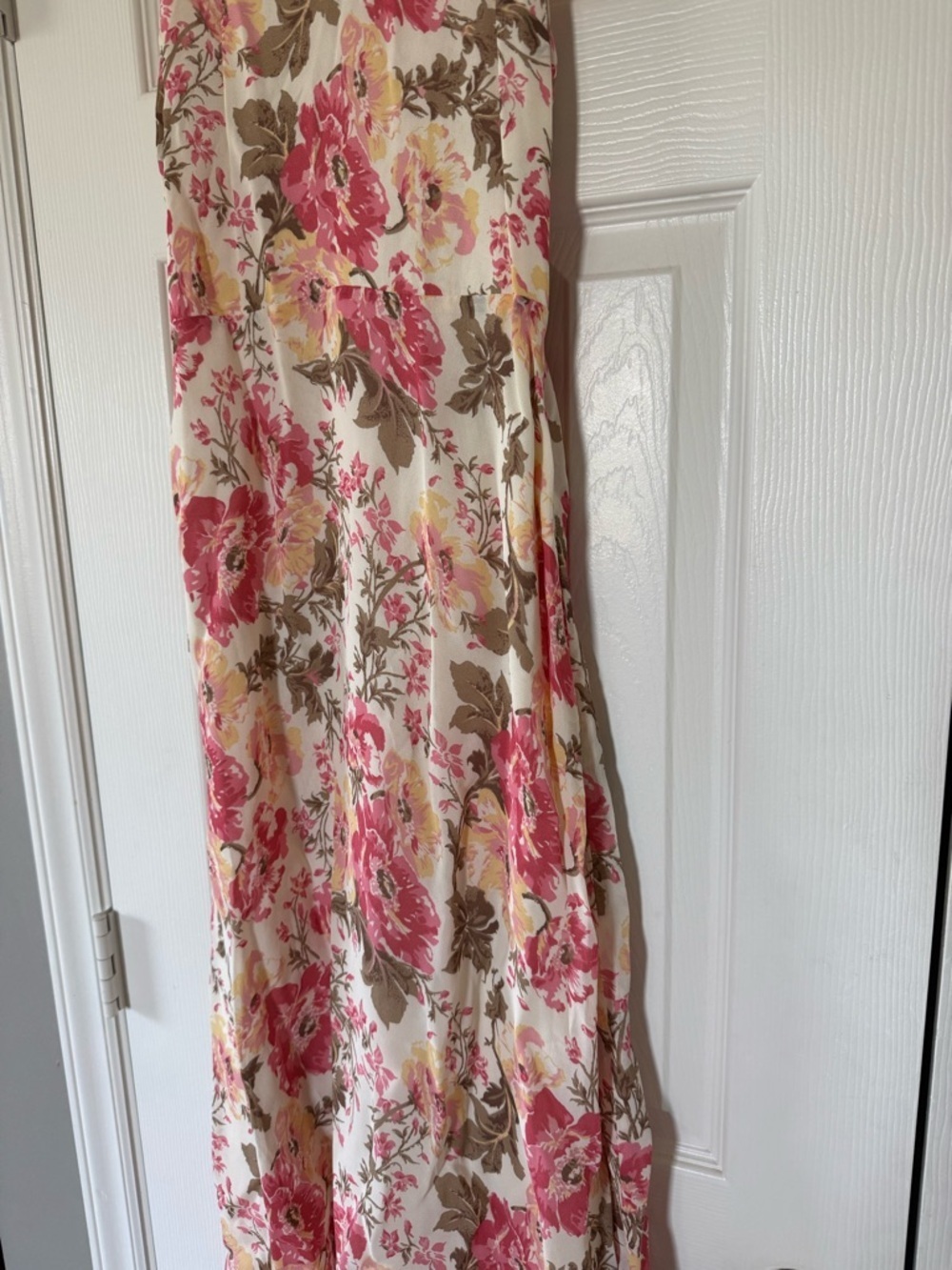 Reformation Cassandra Pink Floral Midi Dress Size 2 NWT - Picture 11 of 16